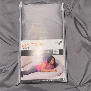 Leachco Back 'N Belly Supreme Pillow Cover in Soft Gray